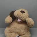 MorisMos 40 Inch Giant Dog Stuffed Animals, Fluffy Large Stuffed Dog Plush, Big Puppy Throw Pillow Gifts for Kids, Boys, Girls, Brown (Light & Dark Brown)