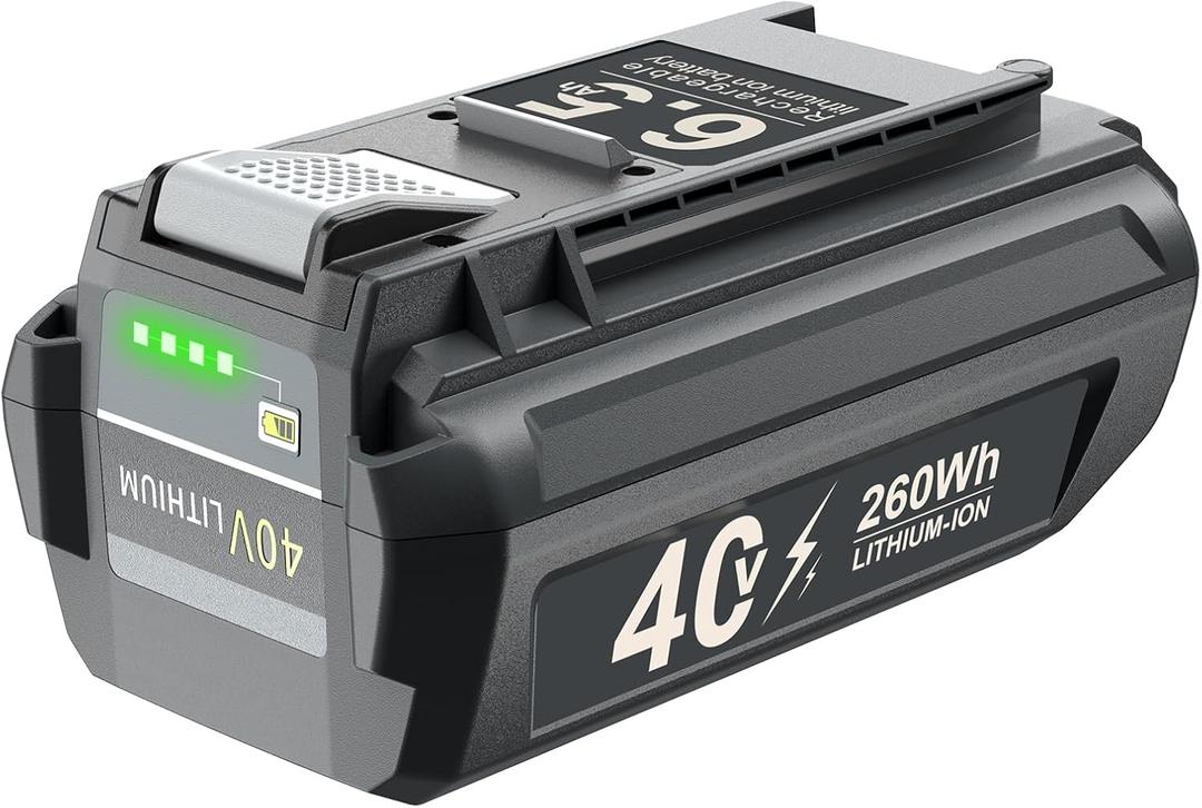 6.5Ah 40V Lithium-Ion Battery for Ryobi, Replacement Battery for Ryobi 40V Power Tools OP4040 OP403A OP401 ZROP401 OP400A