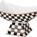 Porlien Checker Fruit Bowl with Stand