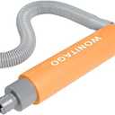 Manual Bilge Pump for Kayak, Canoe and Boat, 17" Portable Siphon Hand Water Pump for Kayaks with Reversible Hose, Orange