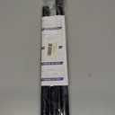 Spring Tension Curtain Rod 28 To 48 Inch Adjustable Expandable Black Tension Rod 7/8" Shower Curtain Rods No Drilling Spring Loaded Curtain Rod for Windows Bathroom Closet Kitchen Bedroom Doorway Door