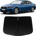 Windshield Sun Shade for 2011-2024 BMW 5 Series 525i 528i 528xi 530i 530e 535i 545i 550i, Car Front Window Sunshade with 240T Sun Visor Protector Blocks UV Rays Heat Sun Shield Accessories