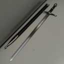 Ace Martial Arts Supply Medieval Knight Arming Sword with Scabbard (Chivalry Golden Ring)