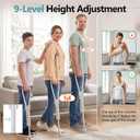 Aluminum Crutches for Adults & Seniors, 300 LB Weight Capacity, 1 Pair