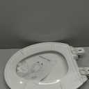 Round Toilet Seat, Standard 16.5 Slow/Soft Close Round Toilet Seat for Round Toilets, No-Slam Quiet-Close Lid, Easy-to-Install, White, Durable Never-Loosen Design