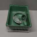 9.16x7x6.3 inch Small Portable Hamster Cages, Hamster Carrier, Pet Travel Carrier, Small Animal Pet Cages, with Water Bottle, Food Bowl, Wheel, Green