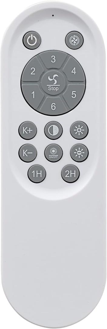 New Remote Control for Ceiling Fan with Light, Compatible HXT-FSD17, HXT-FSD19, HXT-FSD21, HXT-FSD22, HXT-FSD25, HXT-FSD27, Ceiling Fan with Light Remote Control