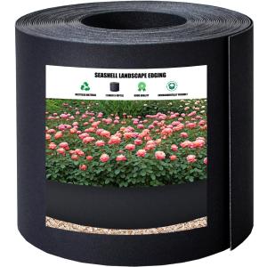 40ft Landscape Garden Edging 7.5 Inch Tall, Dark Gray
