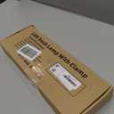 LED Desk Lamp with Clamp, Eye-Caring Clip on Lights for Home Office, 3 Modes 10 Brightness, Long Flexible Goose-Neck, Metal, Swing Arm Architect Task Table Lamps with USB Adapter, Black