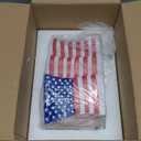 American Flag Coasters Set of 6, Modern Coaster Decor, Outdoor Patio Table Heat Insulation Resin Drink Home Cup Mat Decorations for Coffee Desk Tabletop Themed Gifts