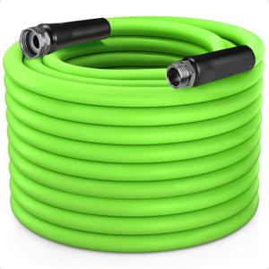 Heavy Duty Garden Hose 5/8 Inch x 150ft - Kink Resistant Lightweight Hybrid Hose, Leak Proof Rustproof Water Hose for Outdoor Watering