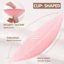 2 x LWWTBS Nipple Covers 6 Pairs Sticky Silicone Nipple Pasties Reusable Adhesive Silicone Nipple Covers for Women No Show Sticky