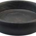 Wooden Decorative Bowl For Home Decor Handmade Rustic serving Key Bowls For Entry Coffee Table Decor Large Black (11.4)