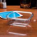 Glass Baking Dish with Plastic lids, Container with BPA Free Lids, Glass Casserole for Lasagna, Leftovers, Cooking, Kitchen, Freezer-to-Oven and Dishwasher (2.6-Quart Square)