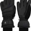 N'Ice Caps Kids Waterproof Winter Thinsulate Warm Gloves (13-15 Years, Black)