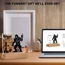 Sasquatch Gifts Acrylic Sign - Funny Desk Gift for Adults, Friends, Coworkers, Fun Sasquatch Gag Gift for Office, White Elephant, Birthday, Secret Santa Exchange, Christmas Stocking Stuffers