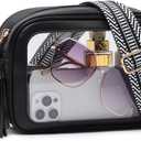 Clear Bag for Stadium Events, Clear Crossbody Purse for Women, Small Stadium Approved Bag for Concerts Games