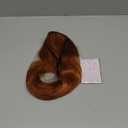 Pwshymi Doll Hair Wig, Long Curly Style with Neat Bangs for 1/3 BJD Doll 21 to 24cm Head Circumference, High Temperature Resistance Fiber Filament DIY Cutting (Light Brown)