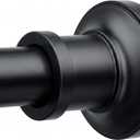 BRIOFOX Black Tension Curtain Rod 24 to 64 Inch(2-5.3ft) - Spring Tension Shower Curtain Rod, No Drilling Tension Rod for Curtains Windows Closet Kitchen