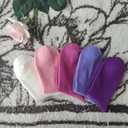 SERISIMPLE Kids Viscose Bamboo School Socks Soft flate Seam Color Anti Odor Thin Breathable Stretch Cuffs Girls Boy 5 Pairs (Medium, Purple&pink)