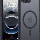TOCOL for iPhone 16e Case, Upgraded Full Camera Protection, Compatible with Magsafe, Drop Protection, Translucent Magnetic Matte Phone Case for iPhone 16e 6.1 inch (Black)