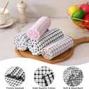 Kitinjoy Cotton 8 Pack Terry Kitchen Towels, 16 x 25 Inches Super Soft and Absorbent Dish Towels, Quick Drying Hand Towels for Kitchen Drying, Mix Color