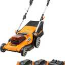 LawnMaster 48V MAX Electric Lawn Mower, 19-inch Brushless Cordless Lawn Mower with 2X24V MAX 4.0Ah Battery and a Dual Charger-CLMF4819A