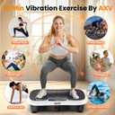 AXV Vibration Plate Fitness Platform Exercise Machine Vibrating Shaking Full Body Shaker Workout Vibrate Stand Shake Board Sport for Weight Loss Fat Burner for Gym Home Office