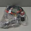 Double Propane Forge Burners with Gas Hose and Regulator for Blacksmith Knife Making Gas Furnace Burner, High Pressure Cast-Iron Burner Head, Burner Assembly Flame Control System, Replacement