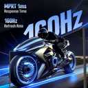 SANSUI 24 Inch Curved 160Hz Gaming Monitor,1500R Curved Gaming Monitor FHD 1080P Computer Monitor,MPRT 1ms Fast VA Display,Freesync,HDR,3000:1, HDMI2.0,DP1.4, VESA Support(ES-G24C1L HDMI Cable Incl.) (Black)