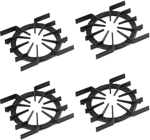 4 Pcs PA060037 Spider Grate Replacement for Viking Stove Parts 10”x 10.9” IN Cast Iron Burner Grate Viking Gas Range Grate PA060024 Cooktop Grate Stove Rack