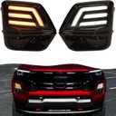Led DRL Fog Lights For 2023-2025 2026 Chevrolet chevy Colorado WT LT Trail Boss Z71 Accessories Front Bumper Daytime Running Lights w Sequential Turn Signal (DRL2)
