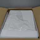 Kmiectse Clear Storage Bins with Lids - 4 Tier Plastic Bins with Wheels, Stackable Storage Bin, Closet Organizers Box for Bedroom, Living Room, 23 QT Folding Box with Magnetic Door (White)