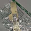Prime-Line U 9426 Maximum Security Latch Strike, 1-1/4 In. x 7-7/8 In., Steel, Brass Plated (Single Pack)