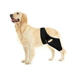 L Dog Knee Brace for Torn ACL Hind Leg, Dual Rear Leg Support with 4 Metal Stabilizers, CCL Brace for Dogs with Hip Dysplasia, Luxating Patella & Arthritis