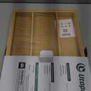 Utoplike Bamboo Expandable Kitchen Drawer Organizer, Adjustable Utensil Holder and Cutlery Tray Organiser, Drawer Divider for Silverware, Flatware, Knives in Kitchen, Bedroom, Living Room, 5 Slot (Large, Natural)