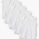 Sleeveless Bodysuits One-piece 100% Organic Cotton for Baby Boys, Girls, Unisex 0-3M 9Pcs