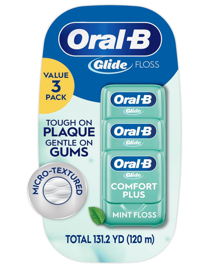OralB Glide Floss ProHealth 131.2 Yds Mint Value 3Pack