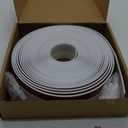 Elvone Garage Door Seal Top and Sides, 40 FT Universal TPE Weather Stripping Garage Door Trim Seal Weatherproofing Garage Door Seals with Nails and Lids in White