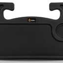 EcoNour 2 in 1 Car Steering Wheel Desk | Tray for Laptop Car Mount with Pen Holder | Desk Console for Car | Food Tray for Eating with Drinks Holder | Multipurpose Travel Car Accessories