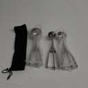 Stainless Steel 3-Piece Ice Cream & Cookie Scoop Set - Trigger Release, Baking & Dessert Scooper (4/5/6CM)