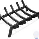 1MORE Fireplace Grates 17 Inch - Heavy Duty Steel Fireplace Rack | Fireplace Log Holder for Indoor | Small Fire Place Grate| Fireplace Racks for Inside Fireplace| Firewood Grate| Wood Stove Grate