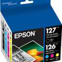 EPSON 127 DURABrite Ultra Ink Black & Color Combo Pack For NX-530, 625, WF-3520, 3530, 3540, 545, 60, 630, 633, 635, 645, 7010, 7510, 7520, 840, 845