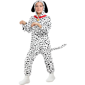 GIFTINBOX Cat Costume For Girls, Animal Costume, Black Cat Dalmatian Costume for Kids, Halloween Costumes for Kids, Size L