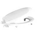 Centoco 2 inch Raised Toilet Seat for Seniors, Round, Closed Front with Cover, Plastic, Made in the USA, HL440STS-001, White
