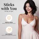 Nipple Covers for Women2 Pairs Reusable Silicone Pasties, Adhesive&Waterproof, No Show Design with Travel Box