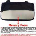 Knee Scooter Pad Cover with 2'' Removable Highly Resilient Comfort Memory Foam Cushion - Knee Walker Accessory for Roller - Universal Fit Most Models
