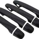 NewYall Set of 4 Front Rear Driver and Right Passenger Side Carbon Fiber Print Exterior Door Handle Covers for Subaru Legacy/Outback 15-25, Levorg 15-19, Forester 13-18, XV Crosstrek 13-17, WRX 15-21