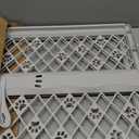 MYPET North States Paws Portable Pet Gate: 26-40" Wide. Pressure Mount. No Tools Needed. Made in USA. Dog Gate 23" Tall, Expandable, Durable Dog Gates for Doorways, Light Gray