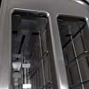 Toastmaster 2-Slice Toaster - Black with Stainless Steel - Kitchen Essential for Sandwich Bread & Breakfast Toast - Toaster with Wide Slots, High Rise Toast Lift & Cool-Touch Exterior